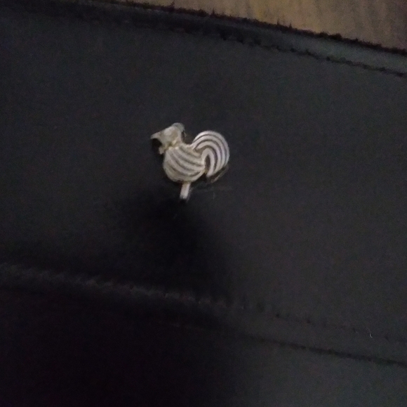 Vintage 50s Engler's Black Leather Satchel With Gold Hardware - Picture 6 of 7